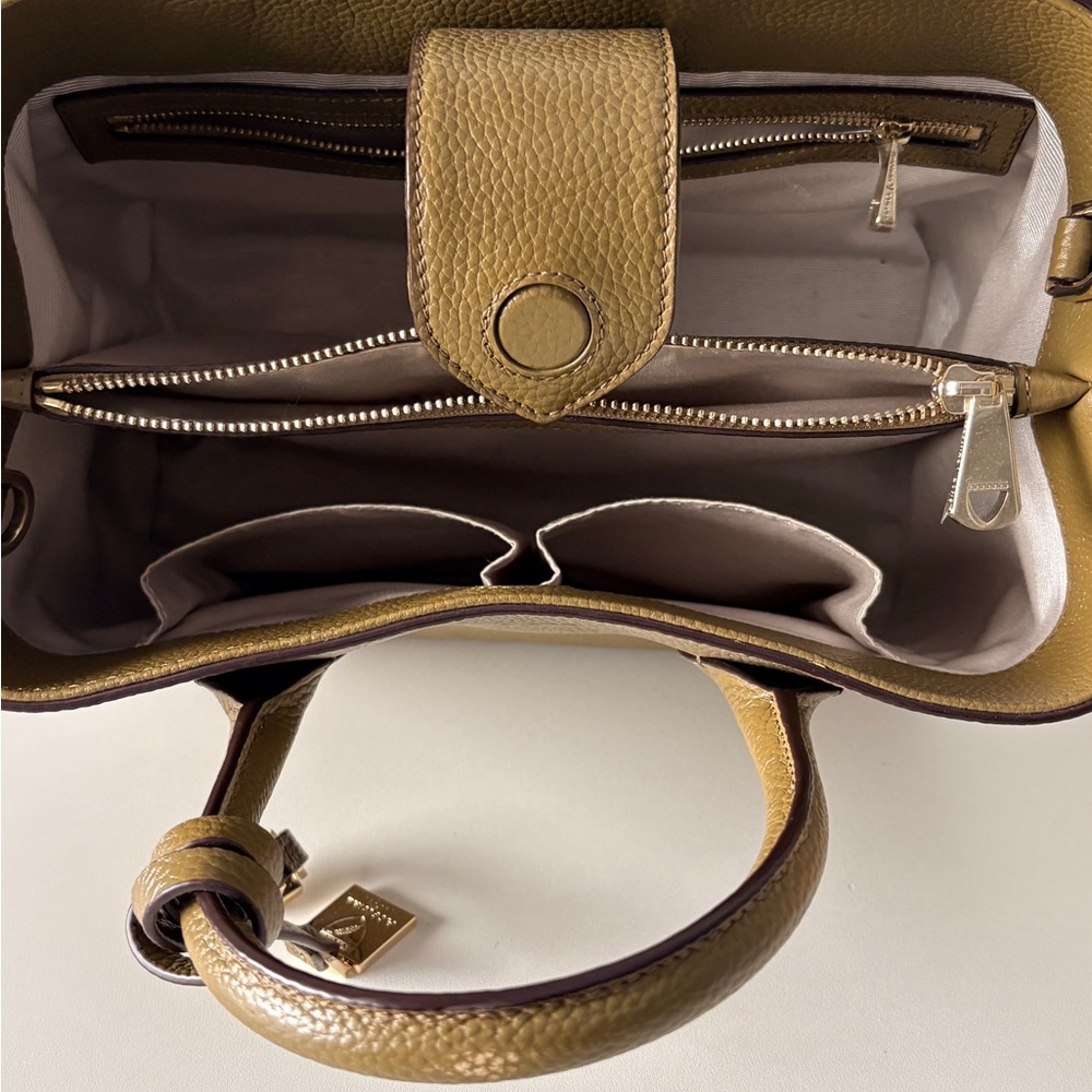 Aspinal of London Midi Tote — Olive Color — Excellent Condition — w/ Dust Bag - Picture 7 of 14